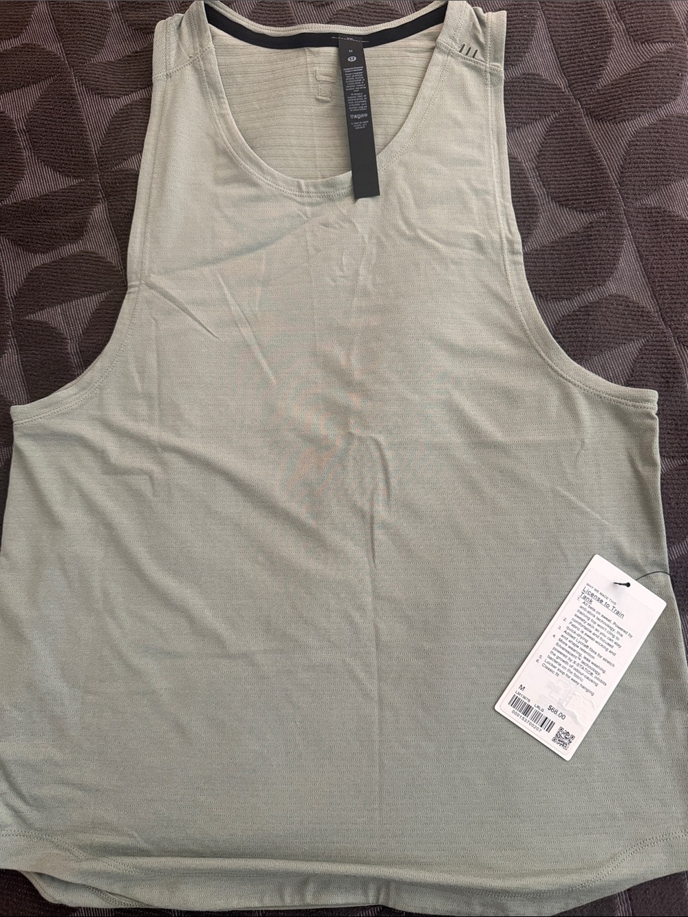 Men's Lululemon License To Train Sleeveless Tank Top - Sage Green
